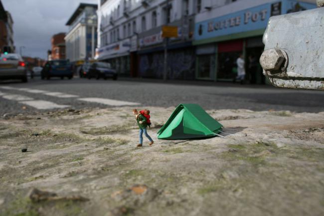 Street art of Slinkachu: Little People in the City