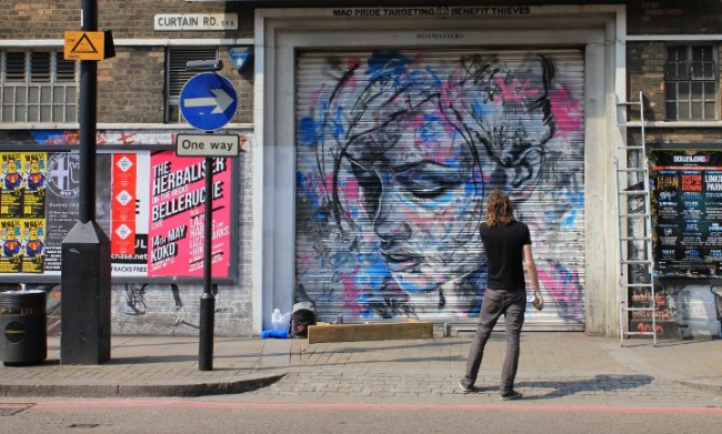 David Walker street art in London