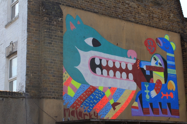 Malarky street art in London