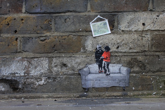 Street artist Pablo Delgado in London