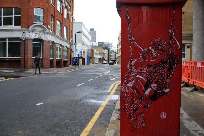 C215 & Alice Pasquini Street art in London