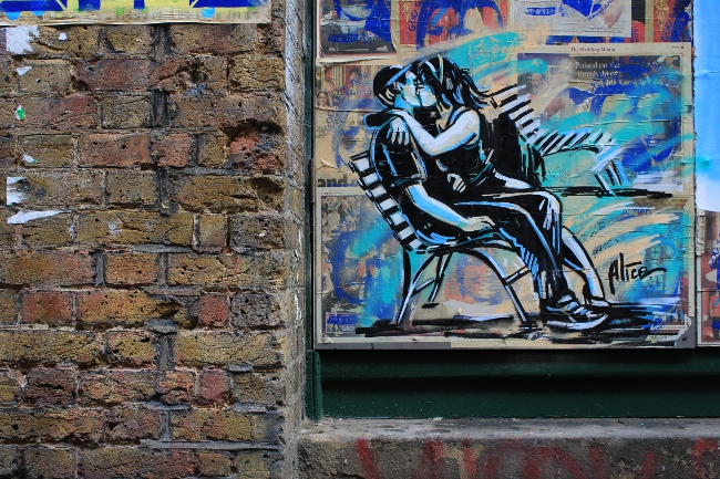 C215 & Alice Pasquini Street art in London