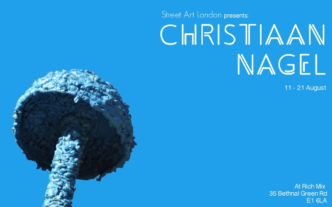 Christiaan Nagel mushroom street art exhibition