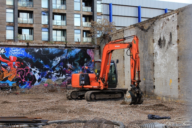 Hackney Wick Street art 2011 Olympics in London