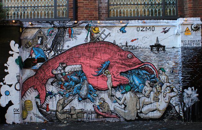 Ozmo street art in London
