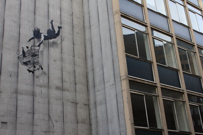 Banksy Street Art Shop Till You Drop