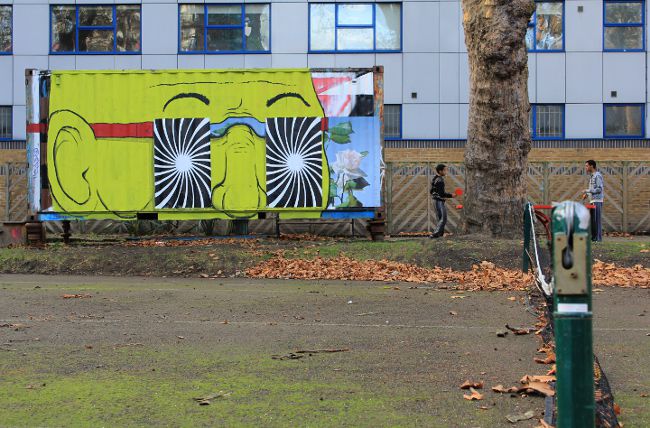 RUN Street Art on Hackney Road, East London