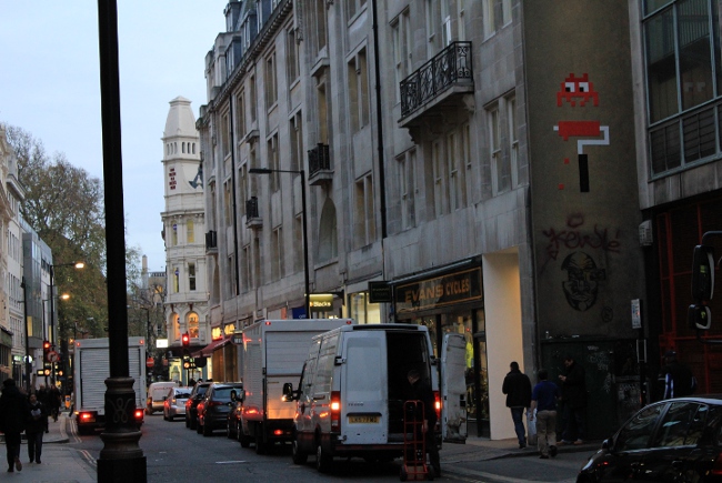 Invader street artist. Street Art London