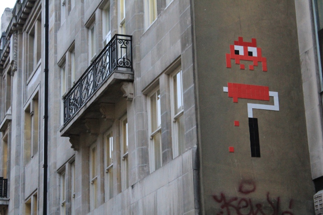 Invader street artist. Street Art London