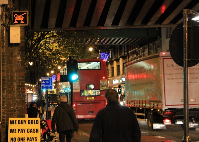 Invader street artist. Street Art London