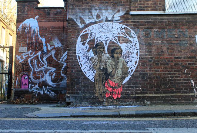 Street artist Swoon in London