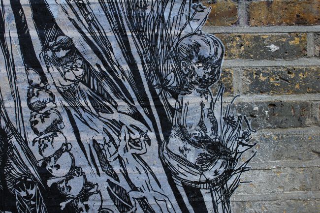 Street artist Swoon in London