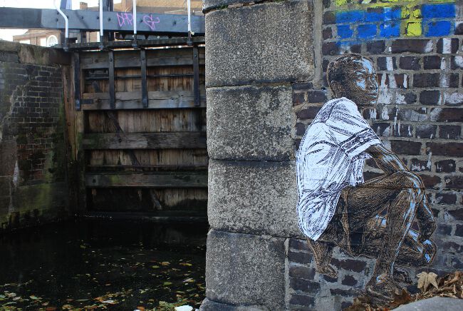 Street artist Swoon in London