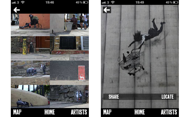 Street Art London iPhone App Artists.