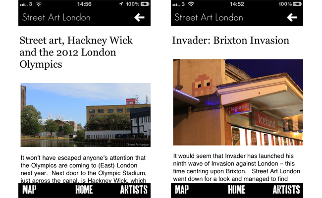 Street Art London iPhone App News