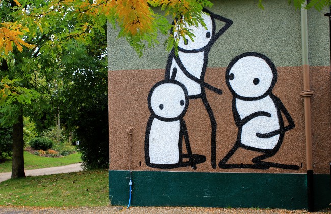 Stik Dulwich picture gallery street art london