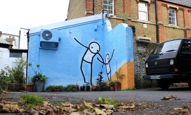 Stik Dulwich picture gallery street art london