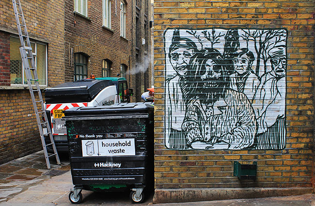 Broken Fingaz Crew street art London