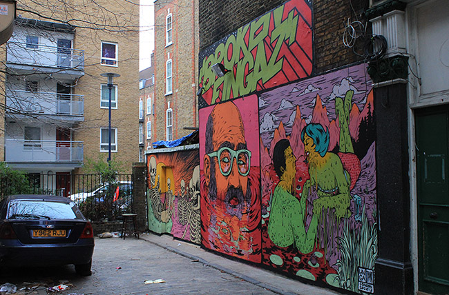 Broken Fingaz Crew street art London