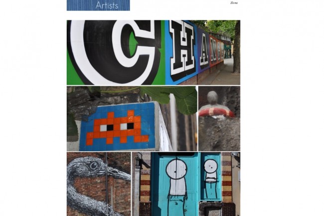 Street Art London Artists site