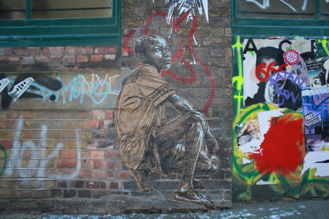 Swoon Street Artist London 3 650x433 New Street Art: Swoon Hits London