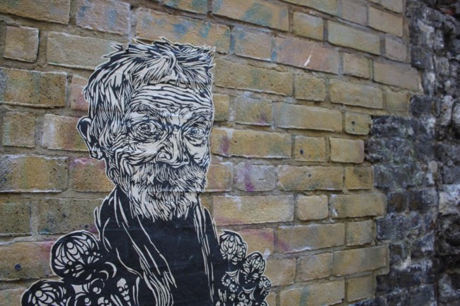 Swoon, street artisit by Street Art London